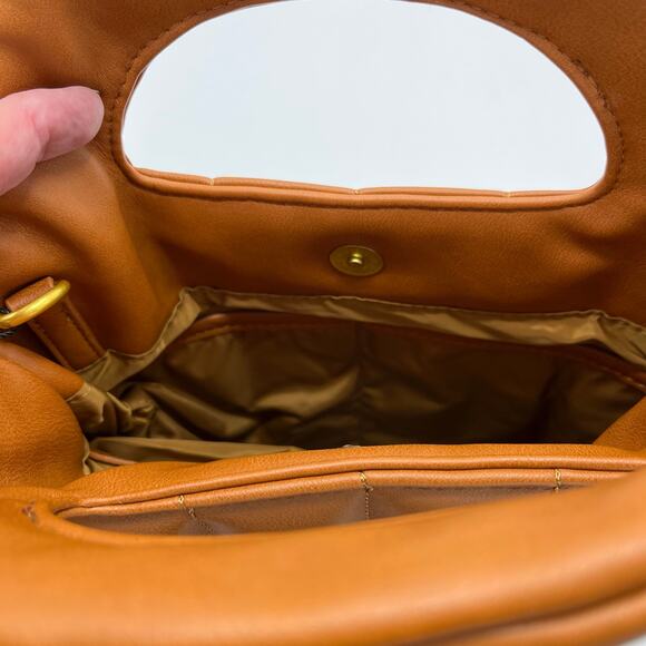 Fawn Design the Quilted Handbag or Crossbody with Dust Bag in Matte Brown - Picture 5 of 7